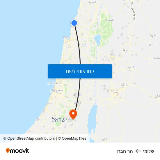 מפת שלומי להר חברון