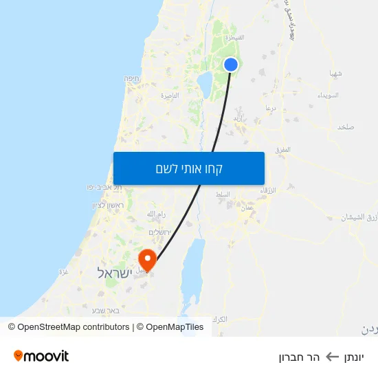 מפת יונתן להר חברון