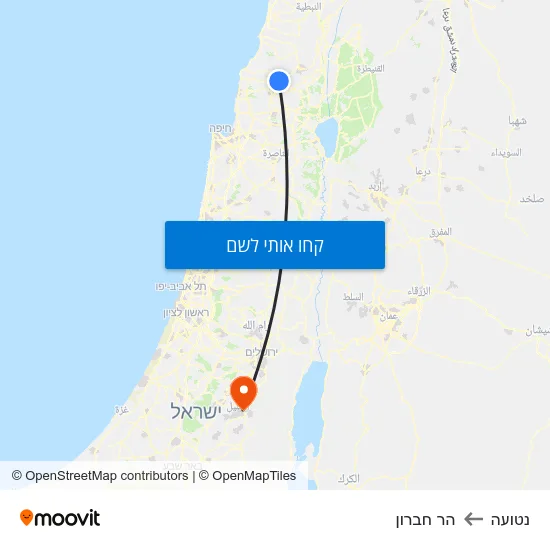 מפת נטועה להר חברון