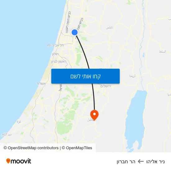 מפת ניר אליהו להר חברון