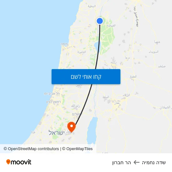 מפת שדה נחמיה להר חברון