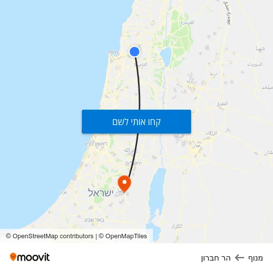 מפת מנוף להר חברון