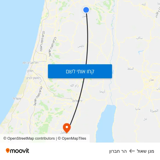 מפת מגן שאול להר חברון