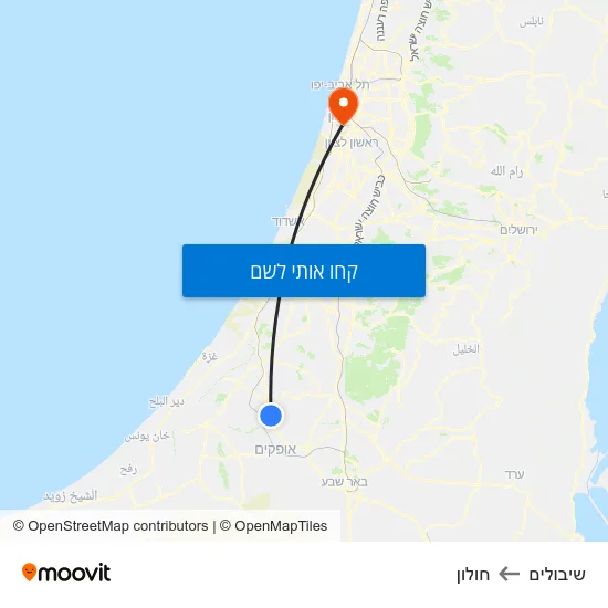 מפת שיבולים לחולון