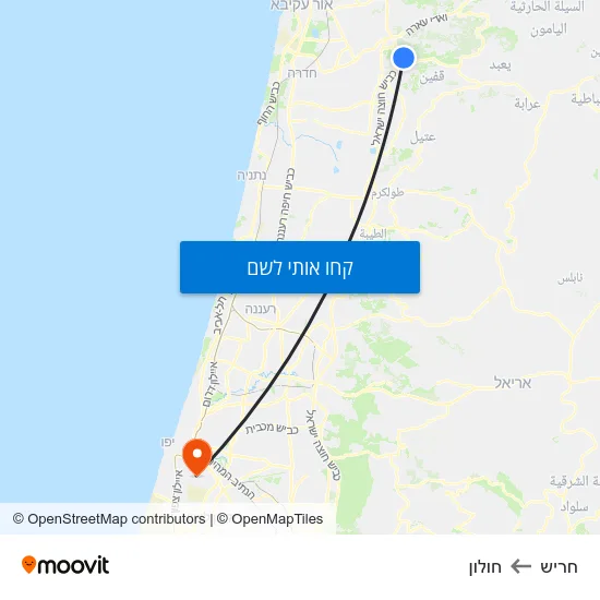 מפת חריש לחולון