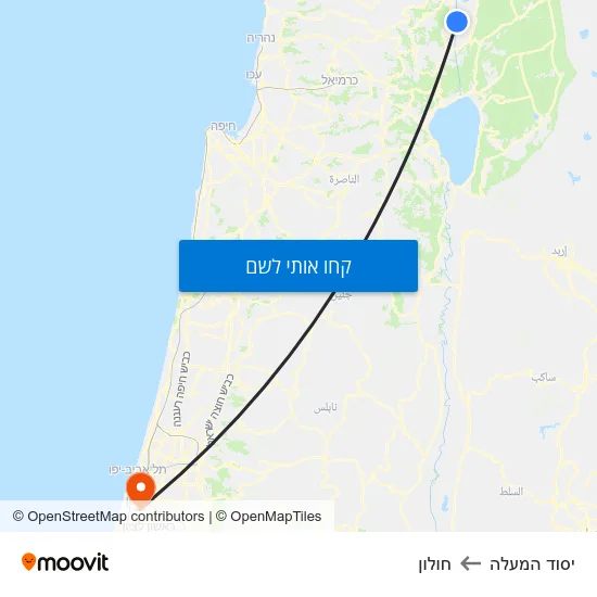 מפת יסוד המעלה לחולון
