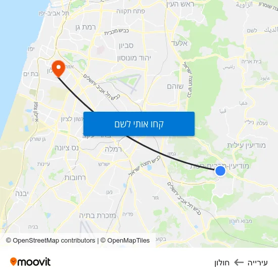 מפת עירייה לחולון