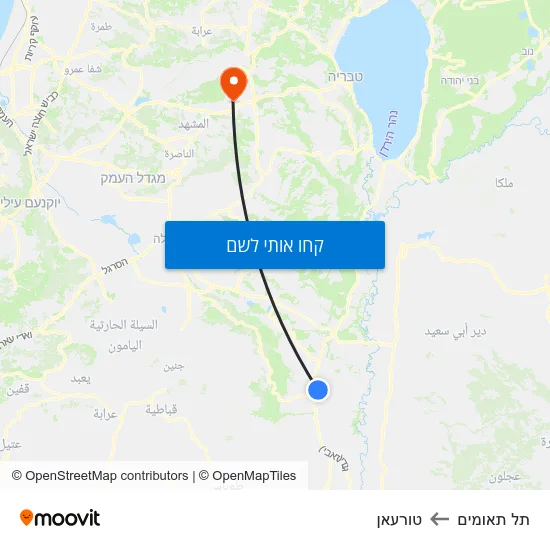 מפת תל תאומים לטורעאן