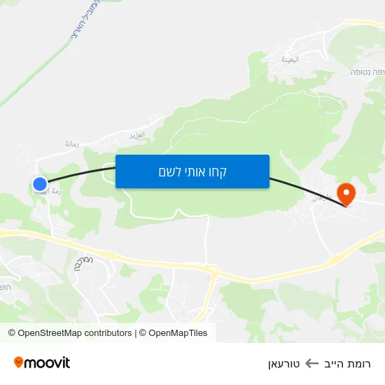 מפת רומת הייב לטורעאן