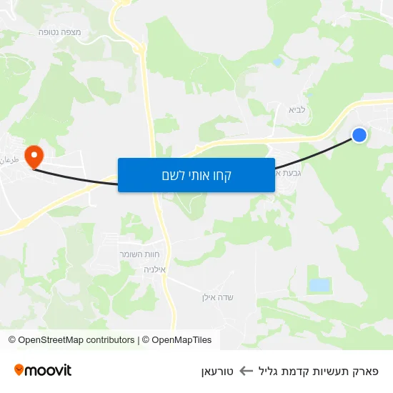 מפת פארק תעשיות קדמת גליל לטורעאן