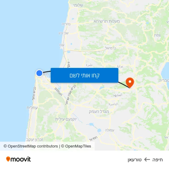 מפת חיפה לטורעאן
