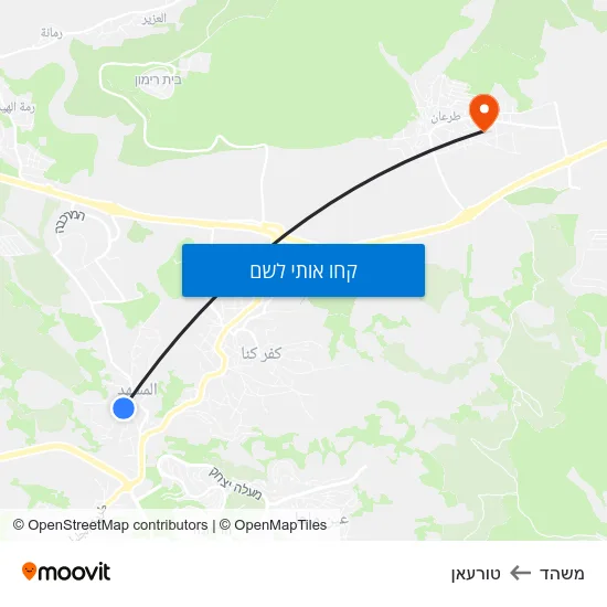 מפת משהד לטורעאן