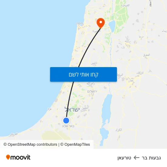 מפת גבעות בר לטורעאן