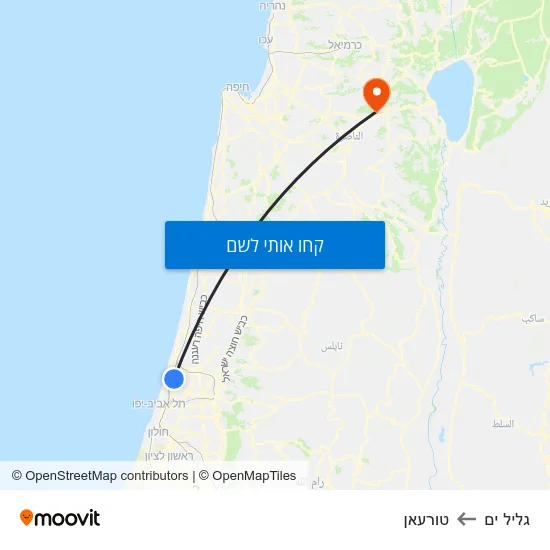 מפת גליל ים לטורעאן