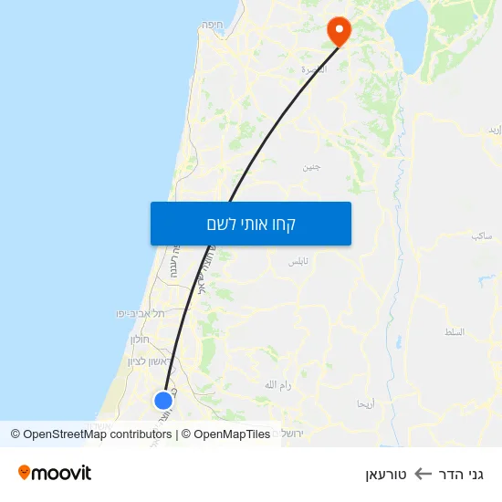 מפת גני הדר לטורעאן