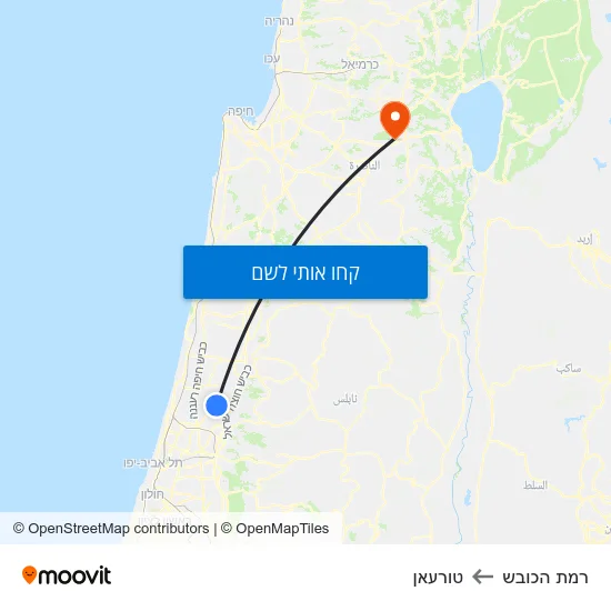 מפת רמת הכובש לטורעאן