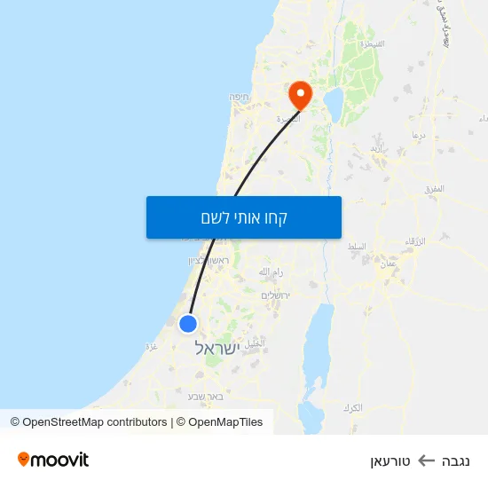 מפת נגבה לטורעאן