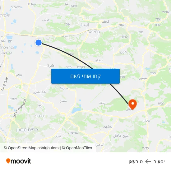מפת יסעור לטורעאן