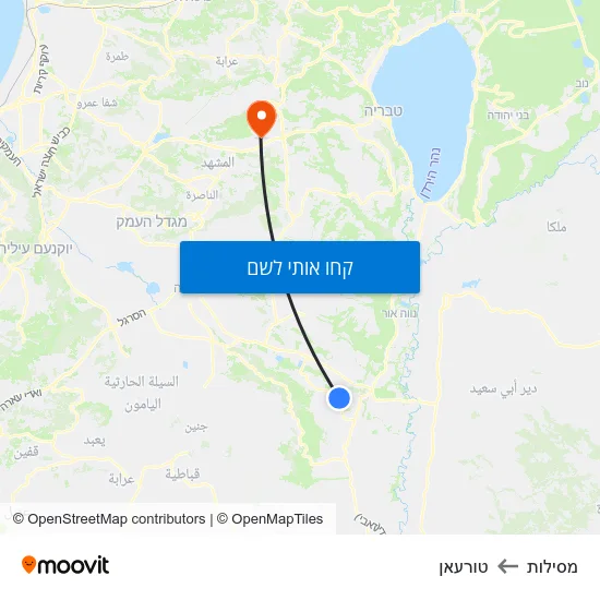 מפת מסילות לטורעאן