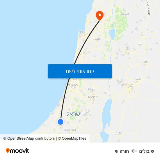 מפת שיבולים לחורפיש