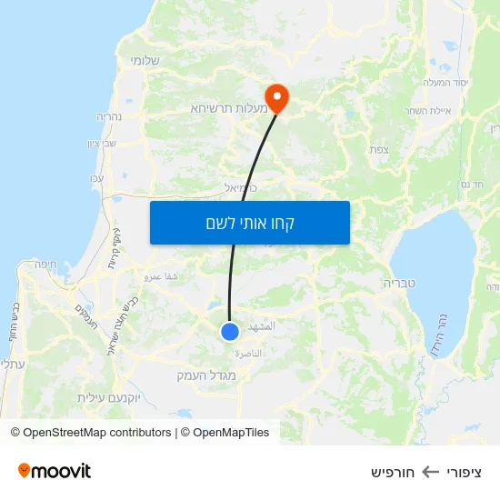 מפת ציפורי לחורפיש