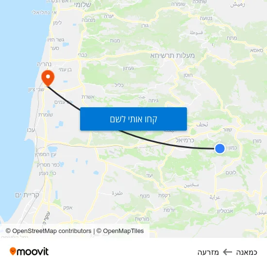 מפת כמאנה למזרעה