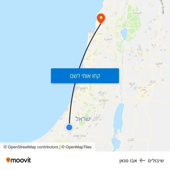 מפת שיבולים לאבו סנאן