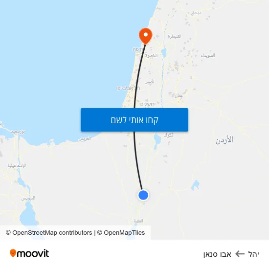 מפת יהל לאבו סנאן