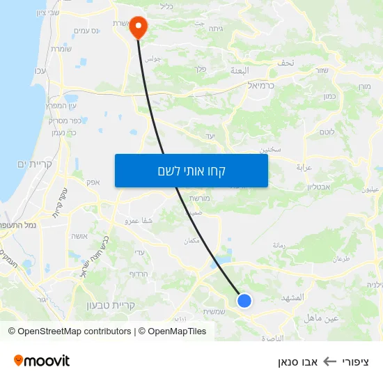 מפת ציפורי לאבו סנאן