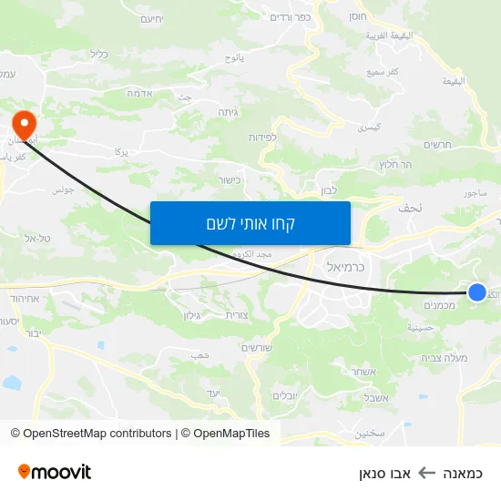 מפת כמאנה לאבו סנאן