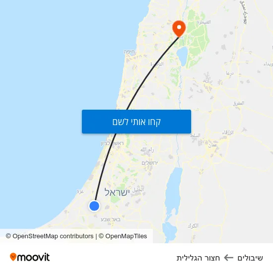 מפת שיבולים לחצור הגלילית