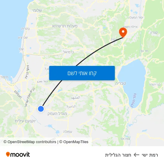 מפת רמת ישי לחצור הגלילית