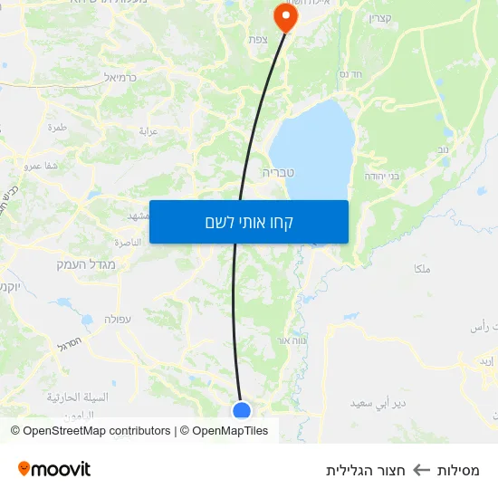 מפת מסילות לחצור הגלילית