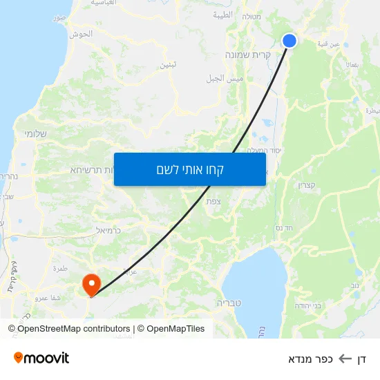 מפת דן לכפר מנדא