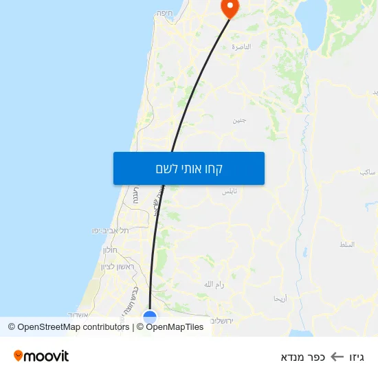 מפת גיזו לכפר מנדא