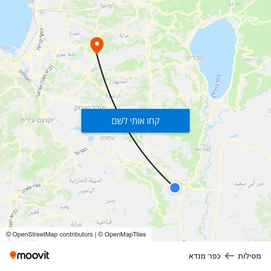 מפת מסילות לכפר מנדא