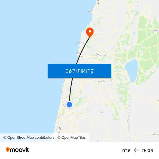 מפת אביאל ליערה