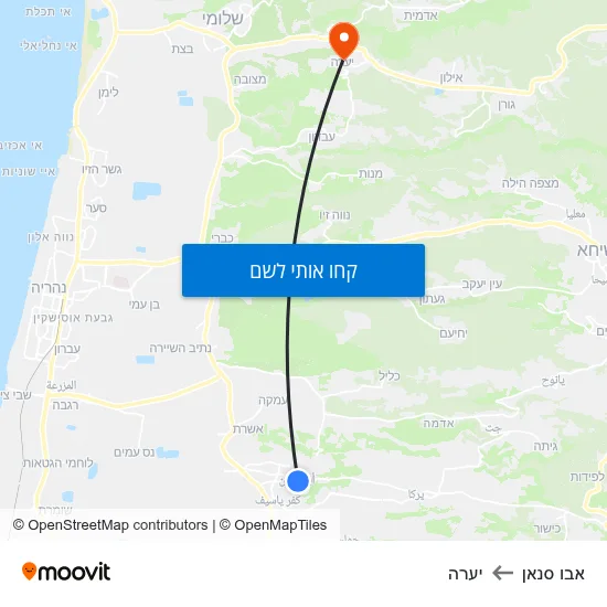 מפת אבו סנאן ליערה