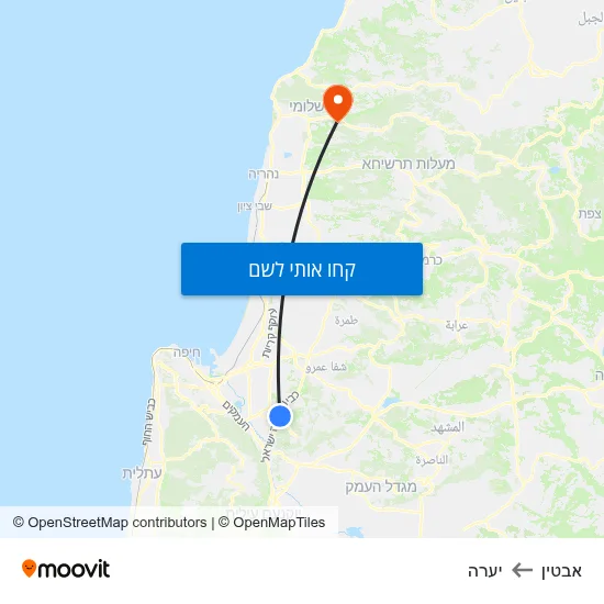 מפת אבטין ליערה