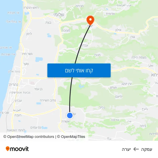 מפת עמקה ליערה