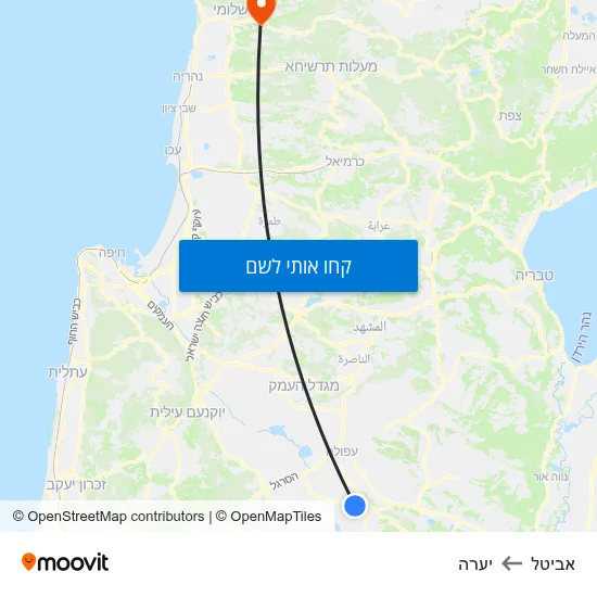 מפת אביטל ליערה
