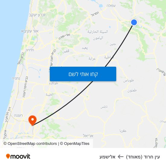 מפת עין חרוד (מאוחד) לאלישמע