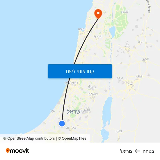 מפת בטחה לצוריאל