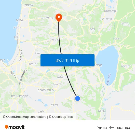 מפת כפר מצר לצוריאל