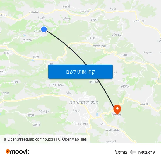 מפת עראמשה לצוריאל