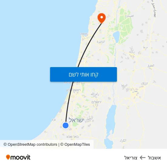 מפת אשבול לצוריאל