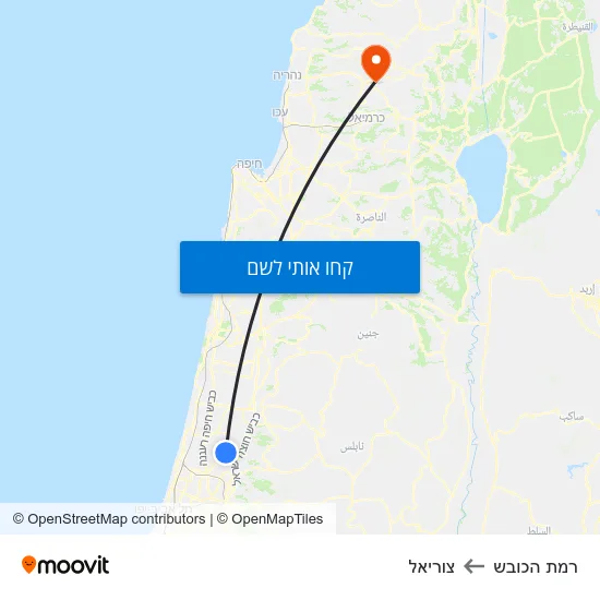 מפת רמת הכובש לצוריאל