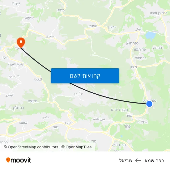 מפת כפר שמאי לצוריאל