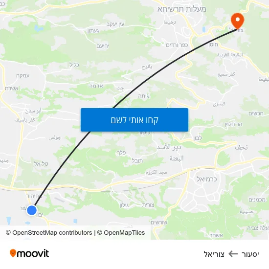 מפת יסעור לצוריאל