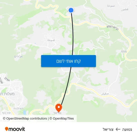 מפת נטועה לצוריאל